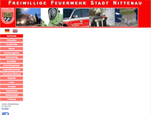 Tablet Screenshot of feuerwehr-nittenau.de